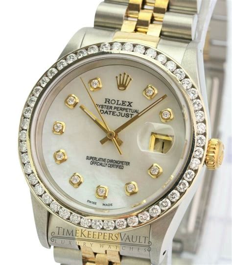 rolex datejust 16233g - 36mm|rolex datejust 16233 white dial.